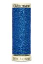 Spule Gütermann Metallic Effektgarn in Blau, Farbcode 315